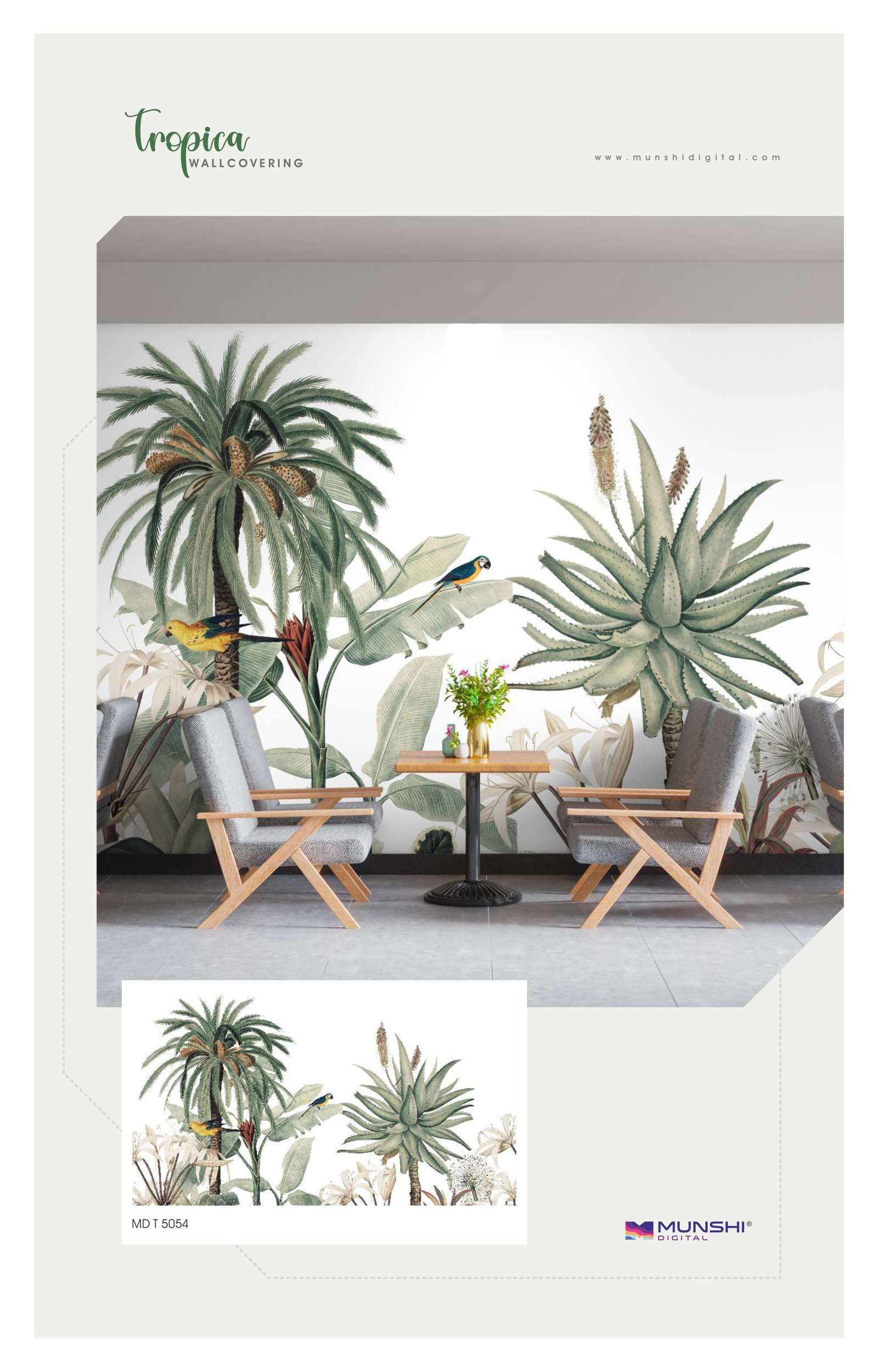 Modern living room feature wall